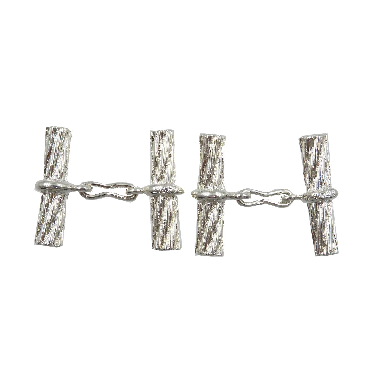 HERMES cuffs Silver925 Silver Rope motif mens