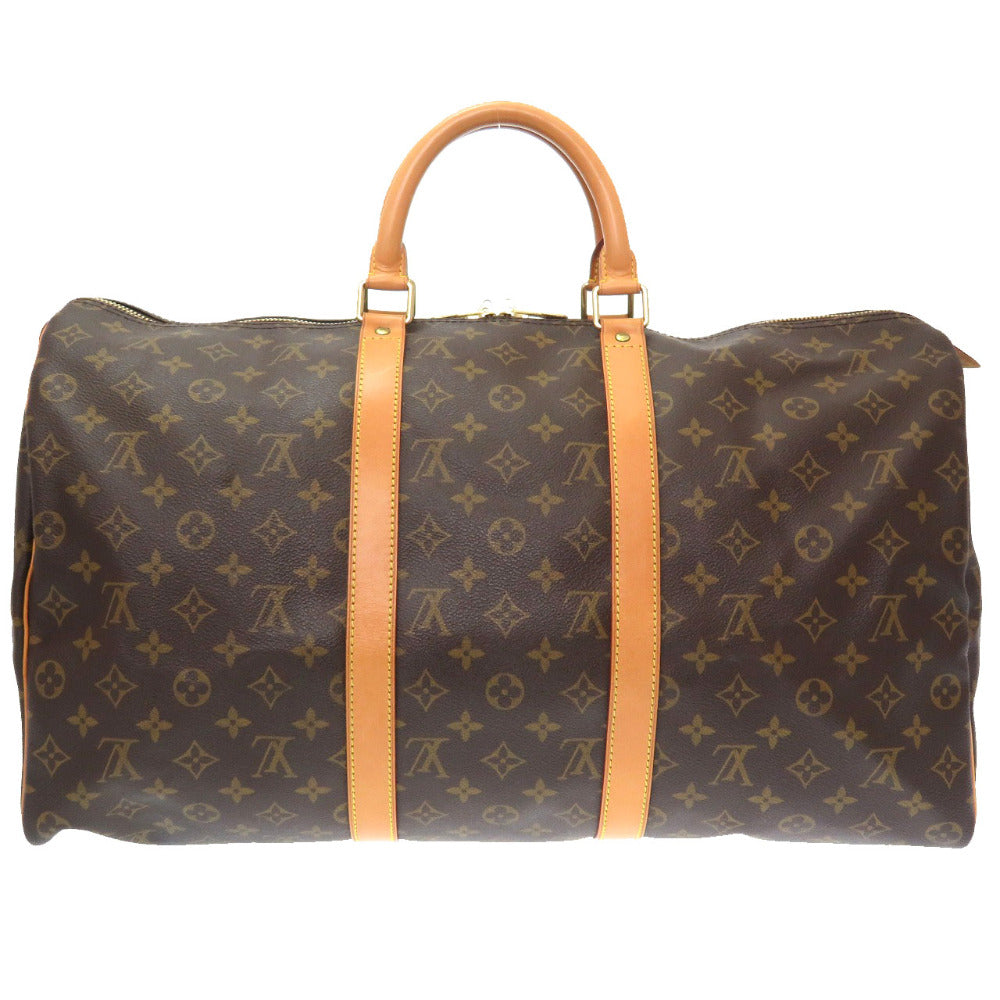 LOUIS VUITTON Boston Duffel bag M41426 Monogram canvas Brown Monogram Keepall 50 mens