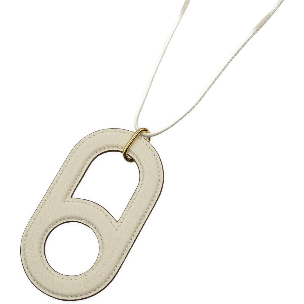 HERMES Necklace Swift Ivory Variations Women
