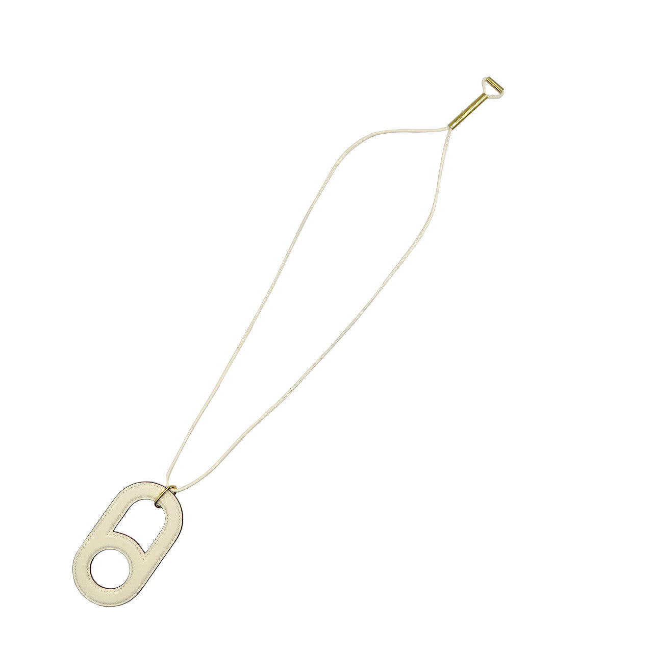 HERMES Necklace Swift Ivory Variations Women