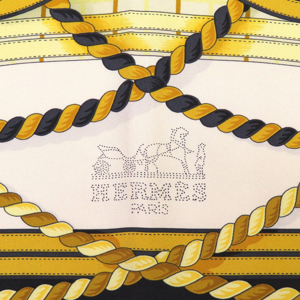 HERMES scarf silk Noir Kare Wash 90 Formal Dress unisex(Unisex)