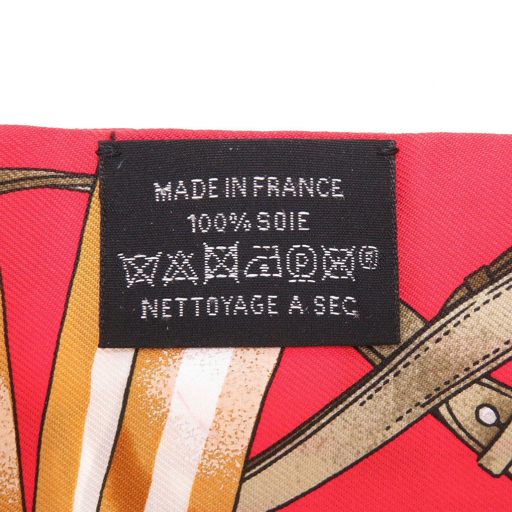 HERMES scarf silk Rouge viv Twilly Women