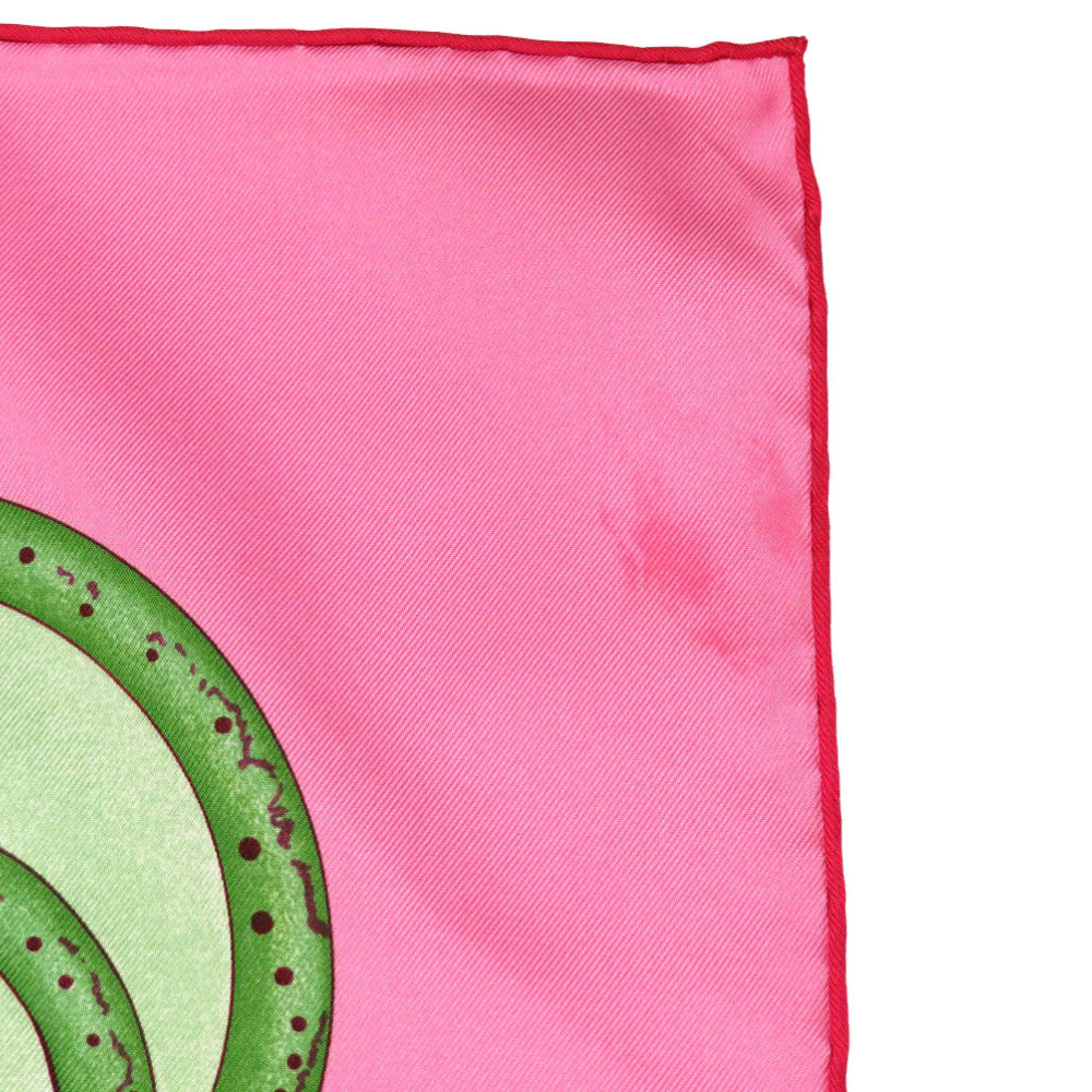 HERMES scarf silk pink Carre90 La Danse du Cosmos Dance of the Universe Women