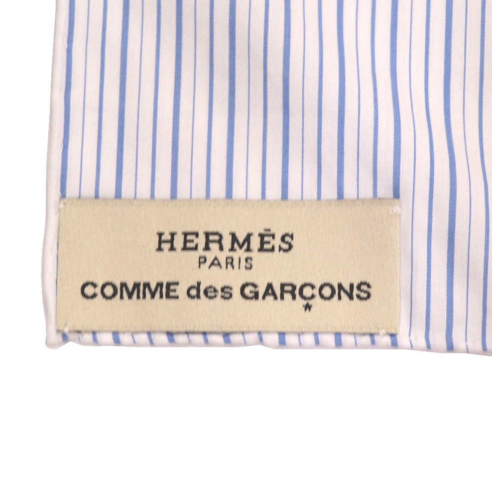 HERMES scarf cotton Red x Comme des Garcons Collaboration HARNAIS DE COUR Women