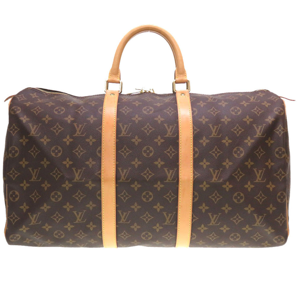 LOUIS VUITTON Boston Duffel bag M41426 Monogram canvas Brown Monogram Keepall 50 mens(Unisex)