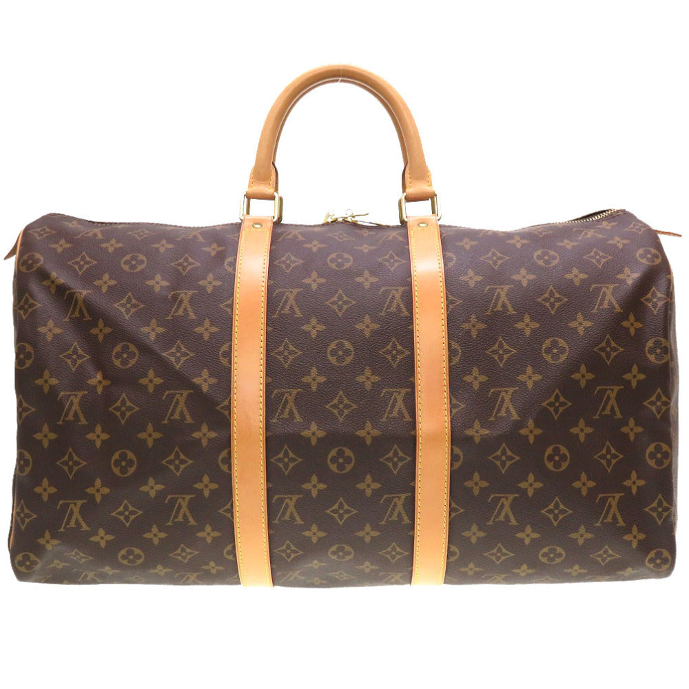LOUIS VUITTON Boston Duffel bag M41426 Monogram canvas Brown Monogram Keepall 50 mens(Unisex)