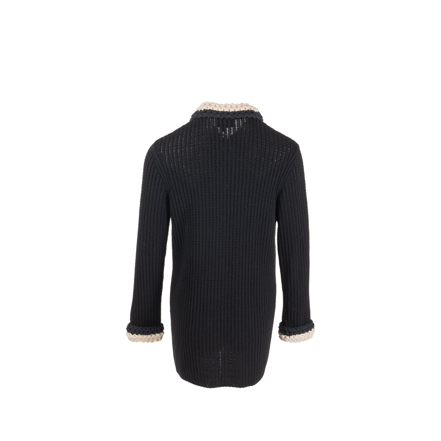 Chanel size 34 22C cardigan Cotton/Polyamide black / ecru