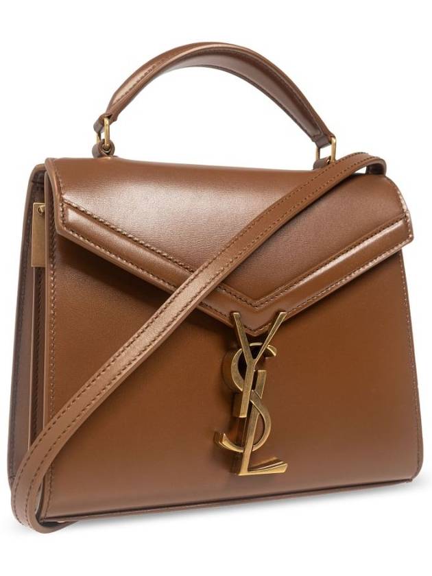 Luxury Saint Laurent Trending 2025 Box Cassandre Mini Top Leather Tote Bag Brown