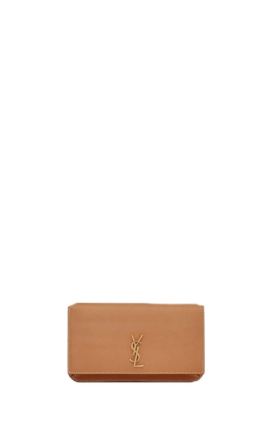Luxury Saint Laurent Trending 2025 Women's Ysl Phone Holder Mo. Masoil C/ in Vintage Brown Gold | 635095BWR6W2725