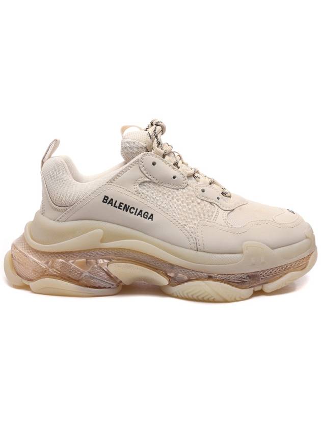 Luxury Balenciaga Trending 2025 Triple S Clear Sole Low Top Sneakers Beige
