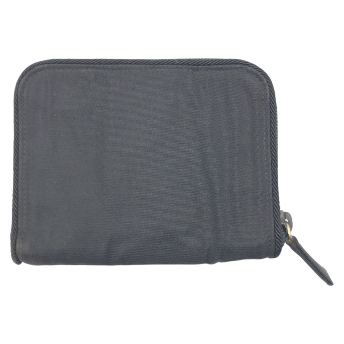 PRADA Bifold Wallet Nylon Black black Bifold Wallet Compact Wallet Women(Unisex)