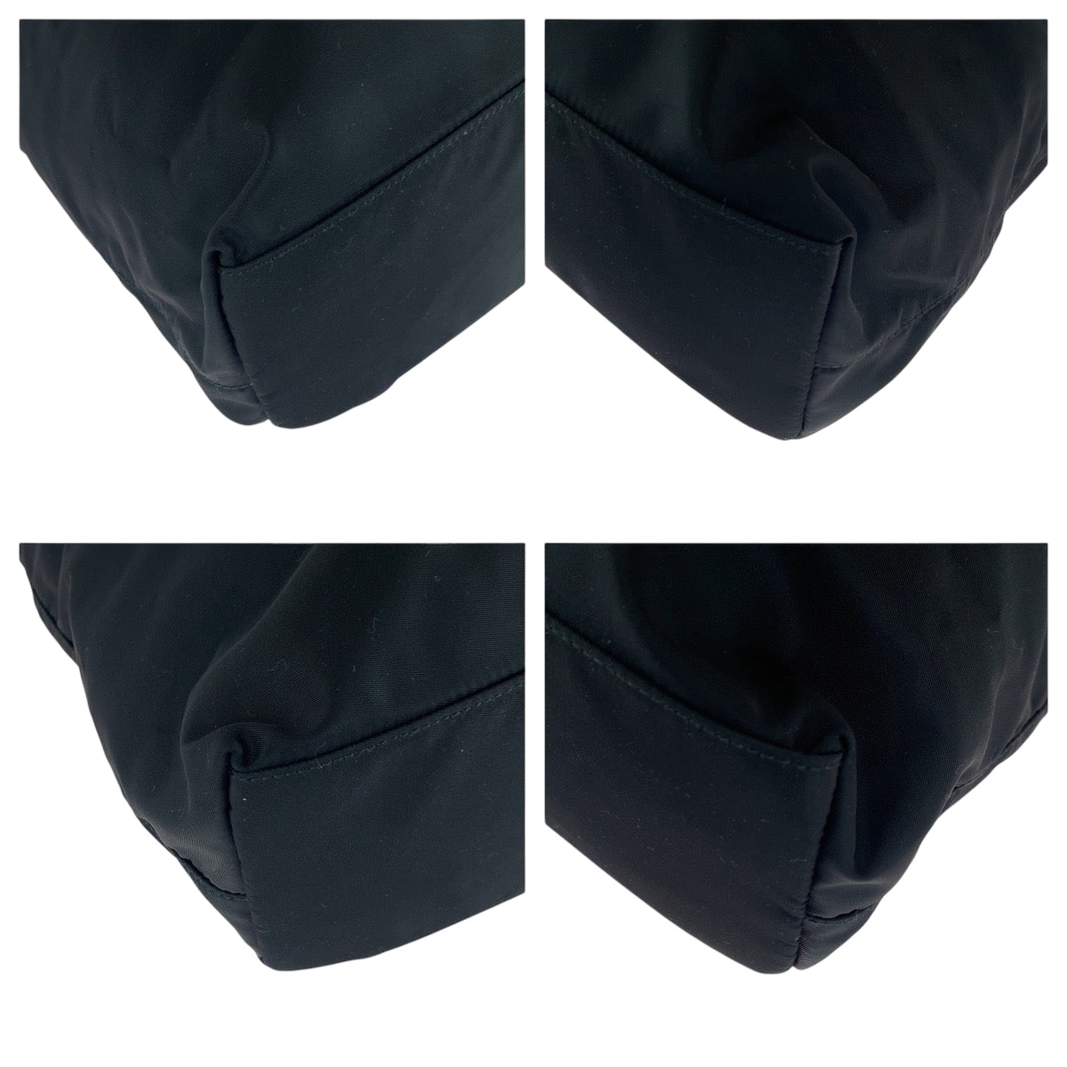 PRADA Tote Bag Nylon black Test Triangle With logo