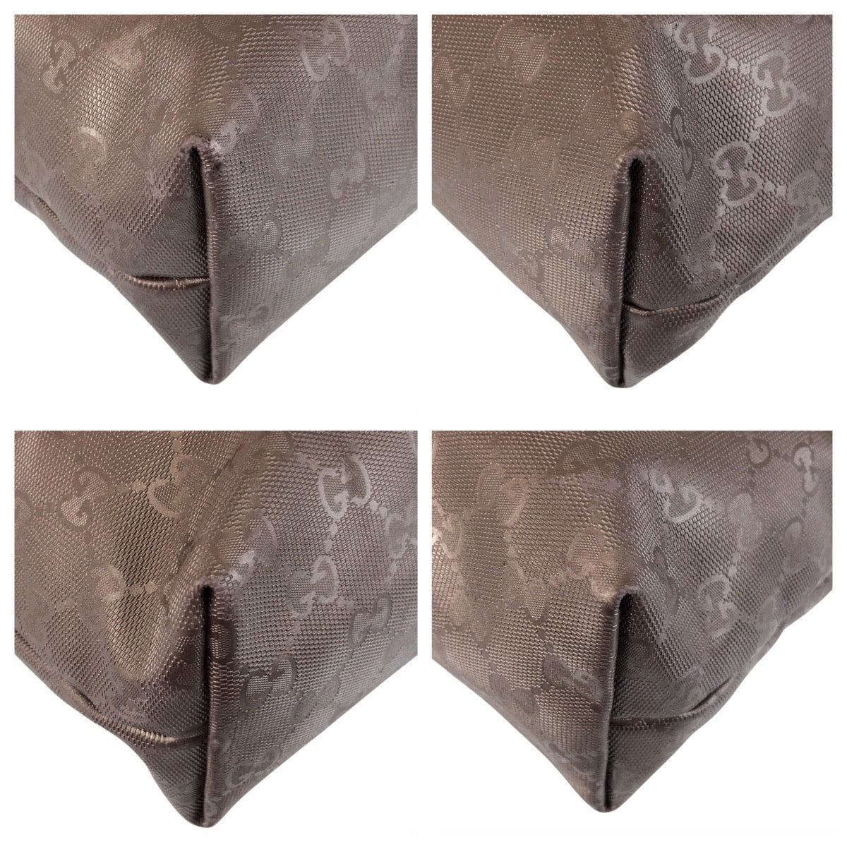 GUCCI Tote Bag 211138 PVC gray GG implementation