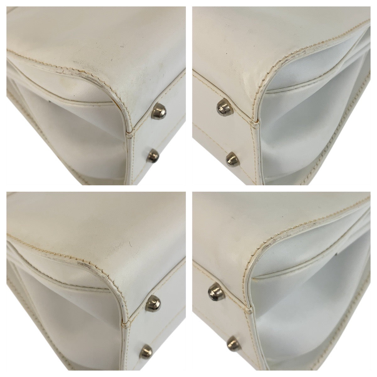 GUCCI Handbag 00020460301 leather White SilverMetal