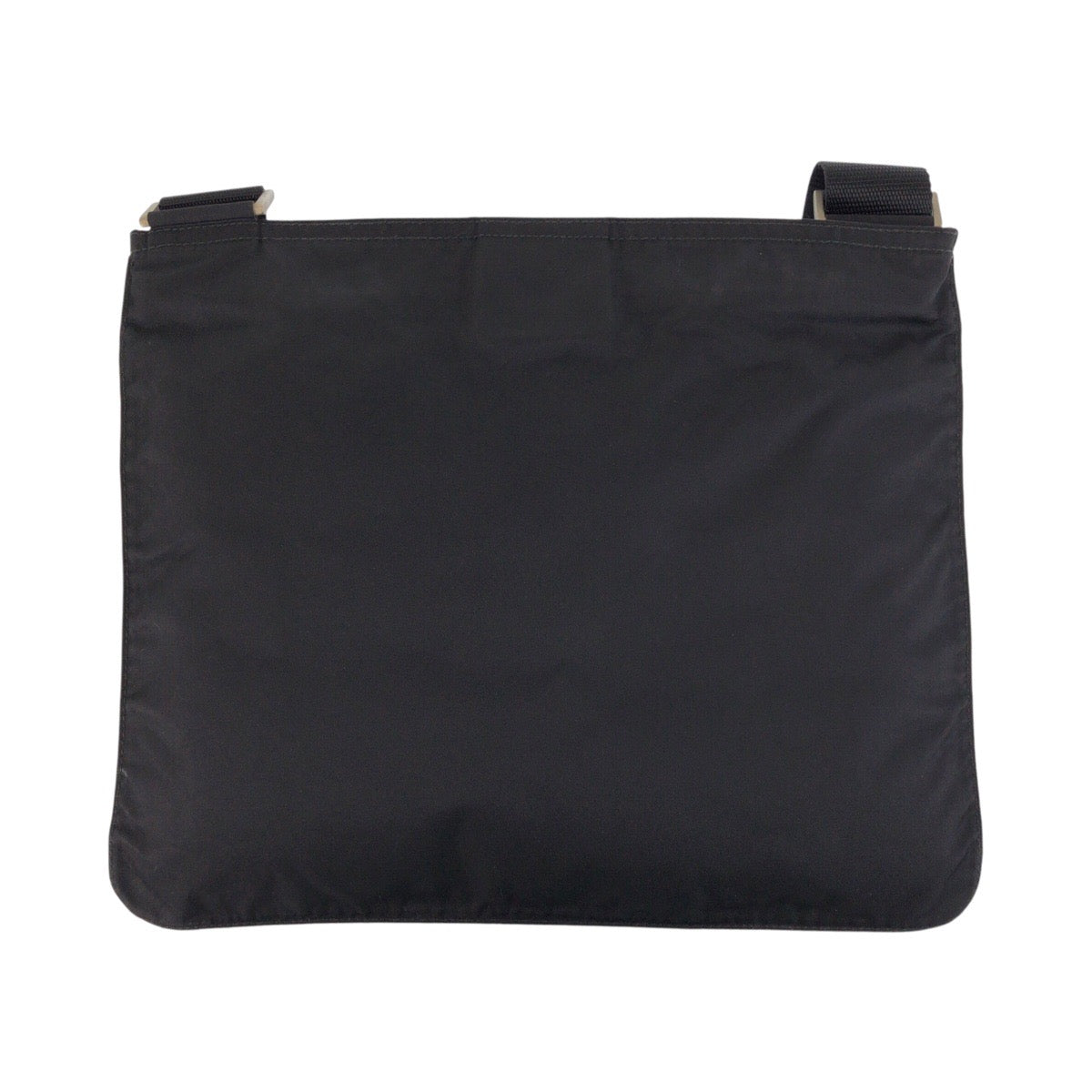 PRADA Shoulder Bag Nylon black Test Triangle With logo