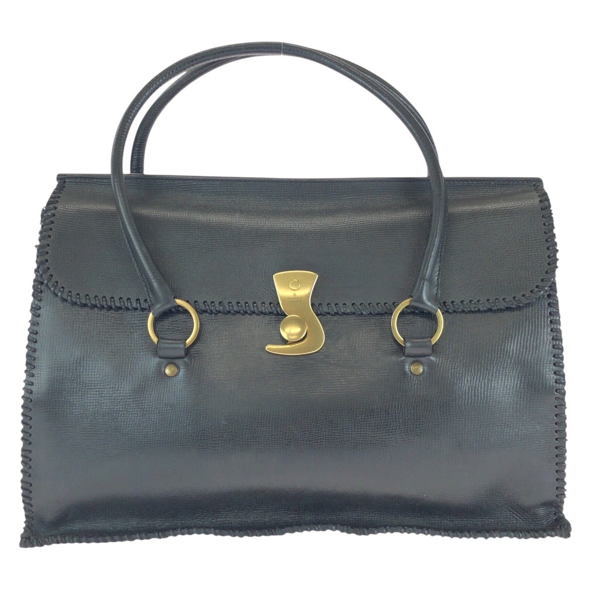 GUCCI Business bag 106232 leather Black GoldMetal Business bag Briefcase Unisex Women
