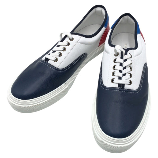 LOUIS VUITTON sneakers MS0139 leather Navy white red Sneakers shoes Trocadero Line mens 10