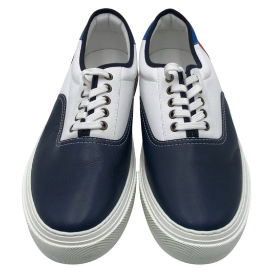 LOUIS VUITTON sneakers MS0139 leather Navy white red Sneakers shoes Trocadero Line mens 10