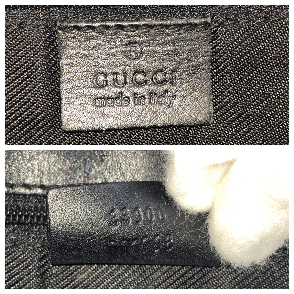 GUCCI Shoulder Bag 33900 GG canvas Black GoldMetal One Shoulder Bag Women