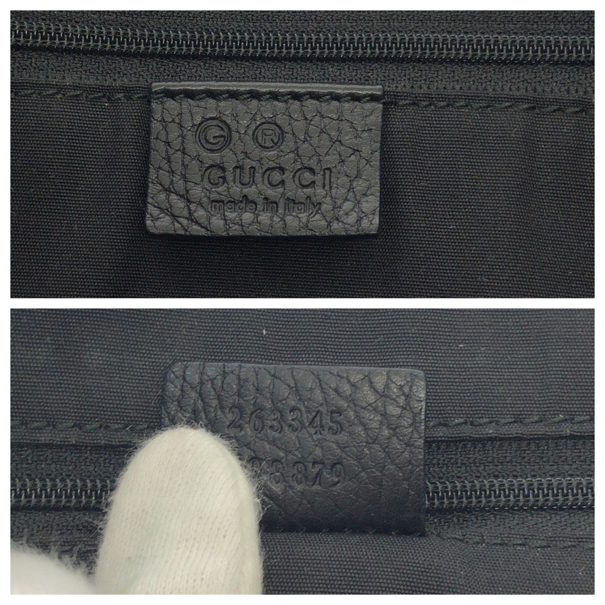 GUCCI Tote Bag 263345 Nylon black