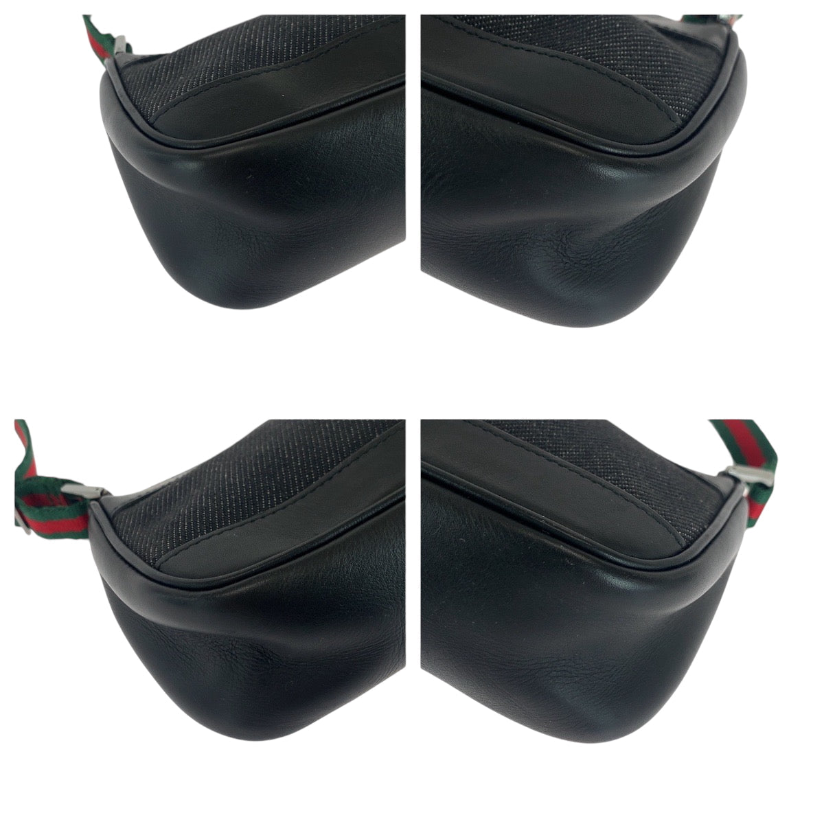 GUCCI Handbag 92320 canvas Black SilverMetal Sherry line