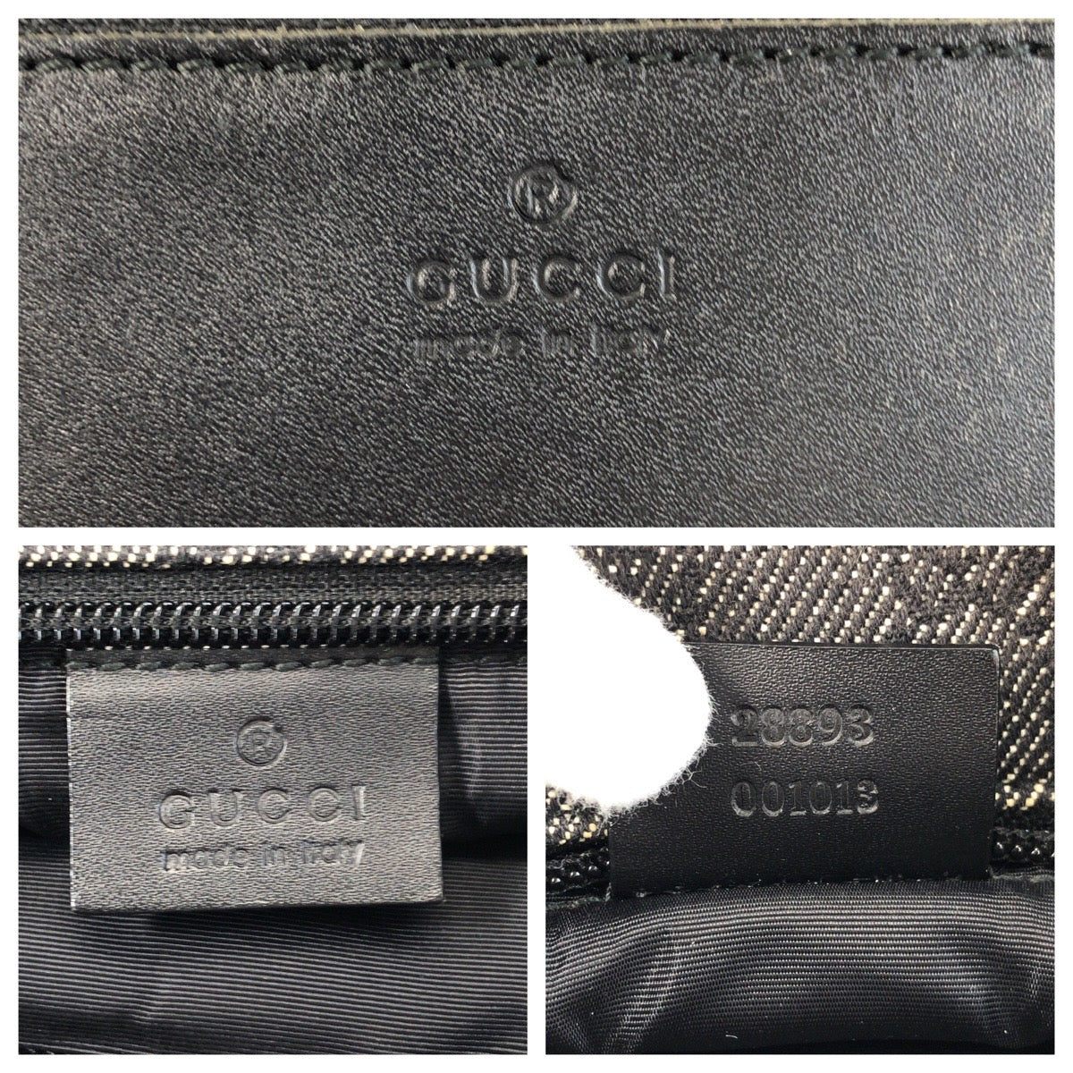 GUCCI Tote Bag 28893 GG canvas, leather Black black Tote Bag Shoulder Bag Women