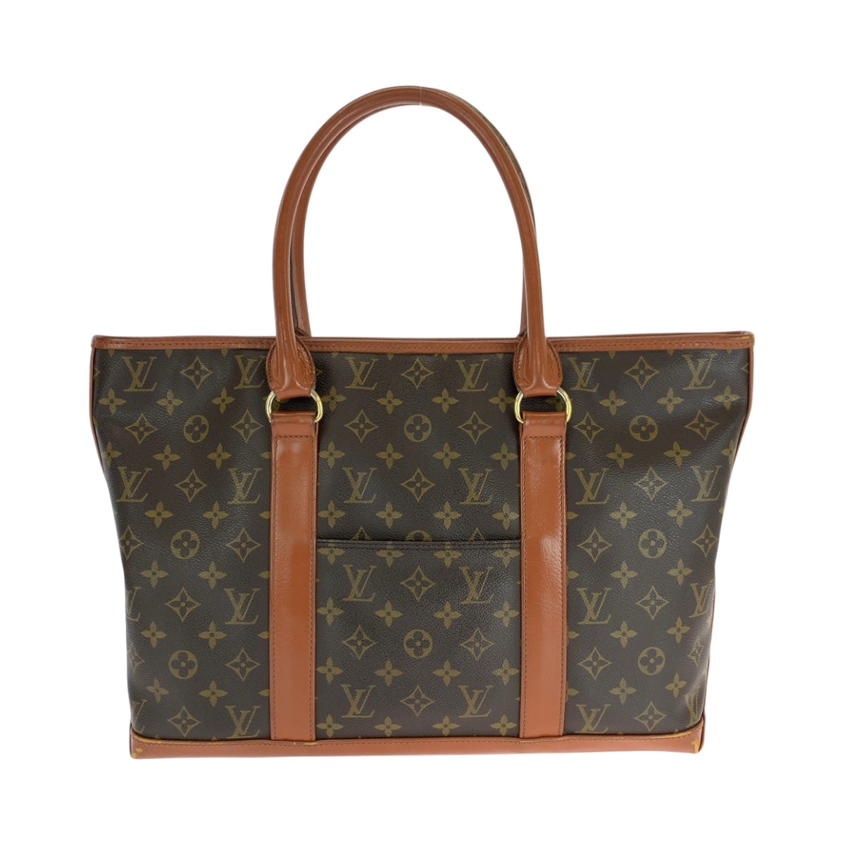 LOUIS VUITTON Tote Bag M42425 PVC Brown Gold Metal Tote Bag Shoulder Bag Monogram Weekend PM Women(Unisex)