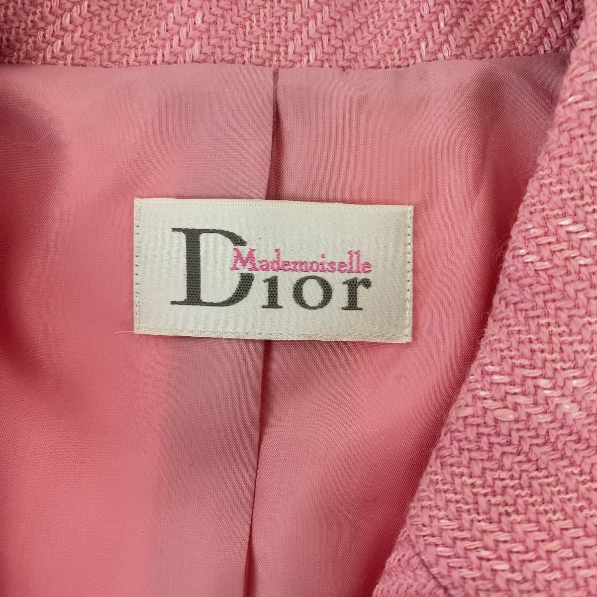 Dior tailored jacket wool pink Frill No size listed