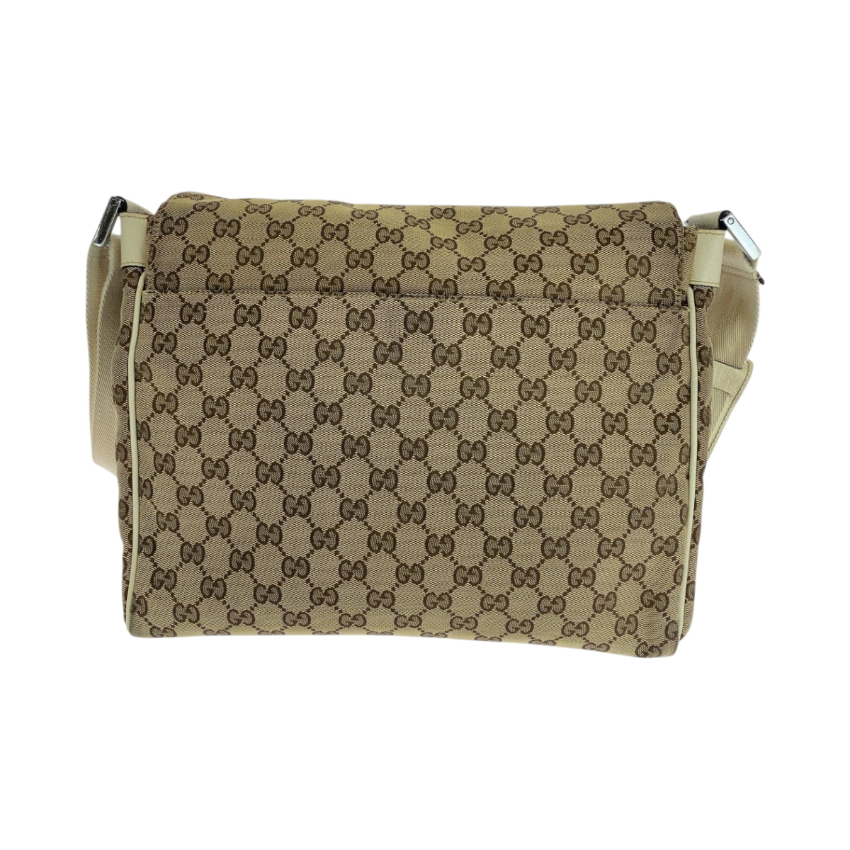 GUCCI Shoulder Bag 146236 GG canvas Beige Ivory SilverMetal Shoulder Bag Messenger bag Women(Unisex)