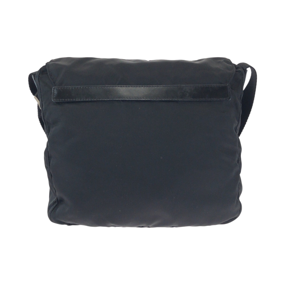PRADA Shoulder Bag BT8994 Nylon Black SilverMetal Shoulder Bag pochette Test Triangle With logo mens(Unisex)