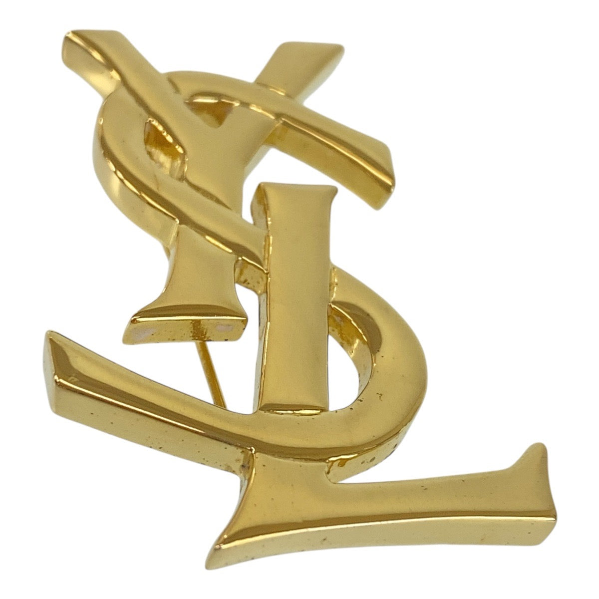 Yves Saint Laurent Brooch plating gold YSL Women