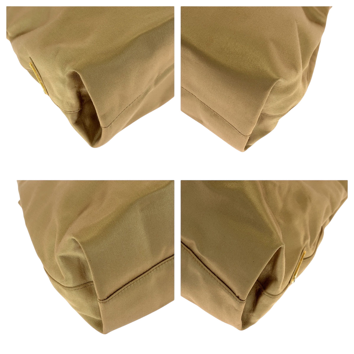 PRADA Tote Bag Satin gold