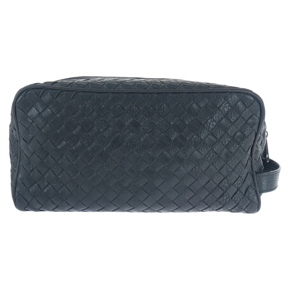 BOTTEGAVENETA business bag 144361 V6143 1000 leather Black Gunmetal business bag clutch bag INTRECCIATO mens