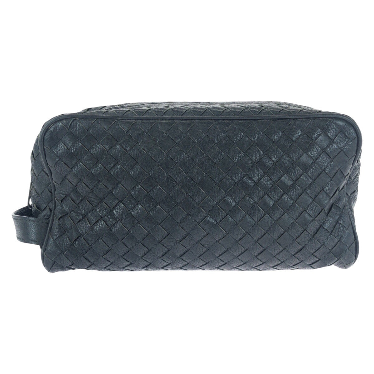 BOTTEGAVENETA business bag 144361 V6143 1000 leather Black Gunmetal business bag clutch bag INTRECCIATO mens