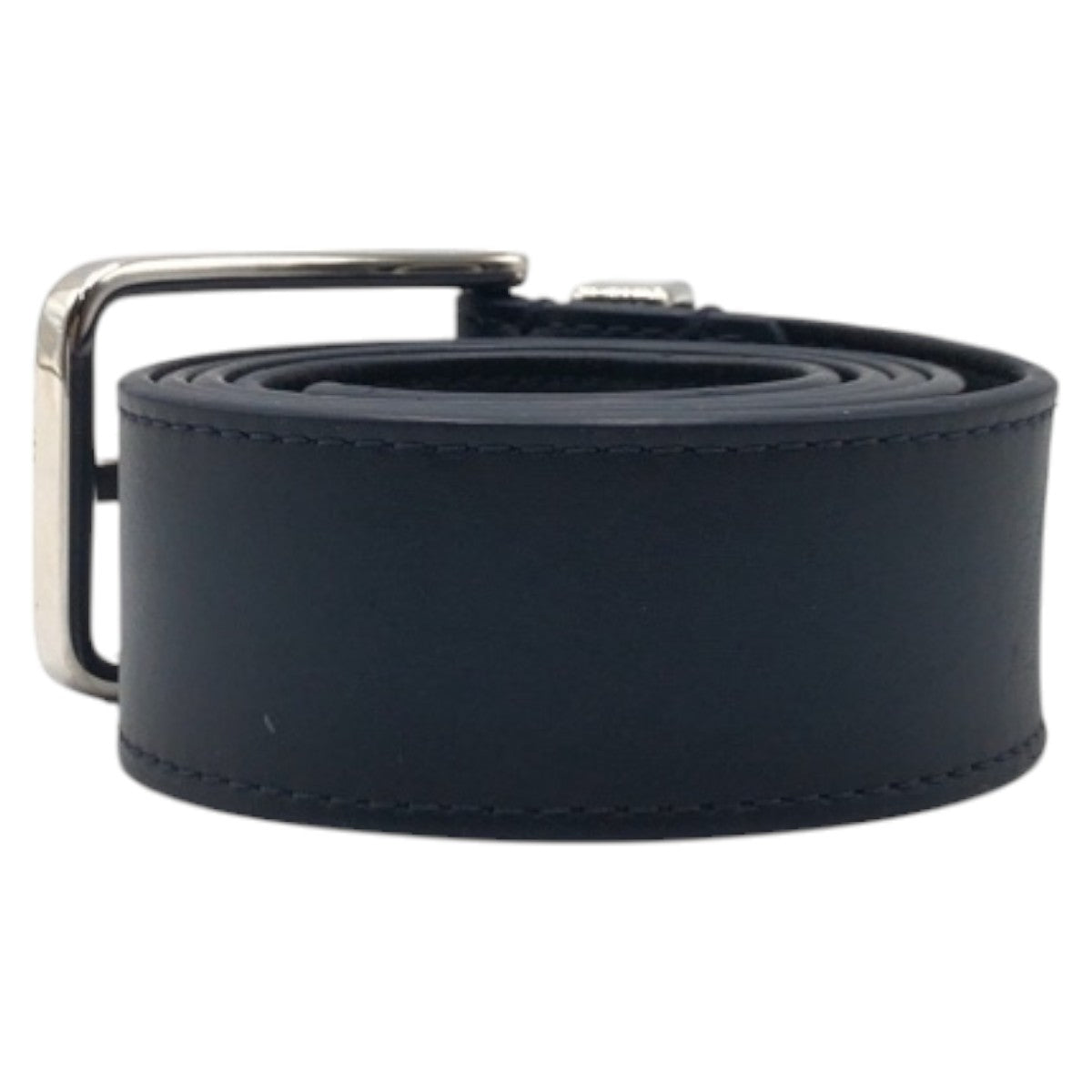 LOUIS VUITTON belt M0172 Leather, Metal Navy Silver Belts Unisex Sainteur Pont Neuf mens