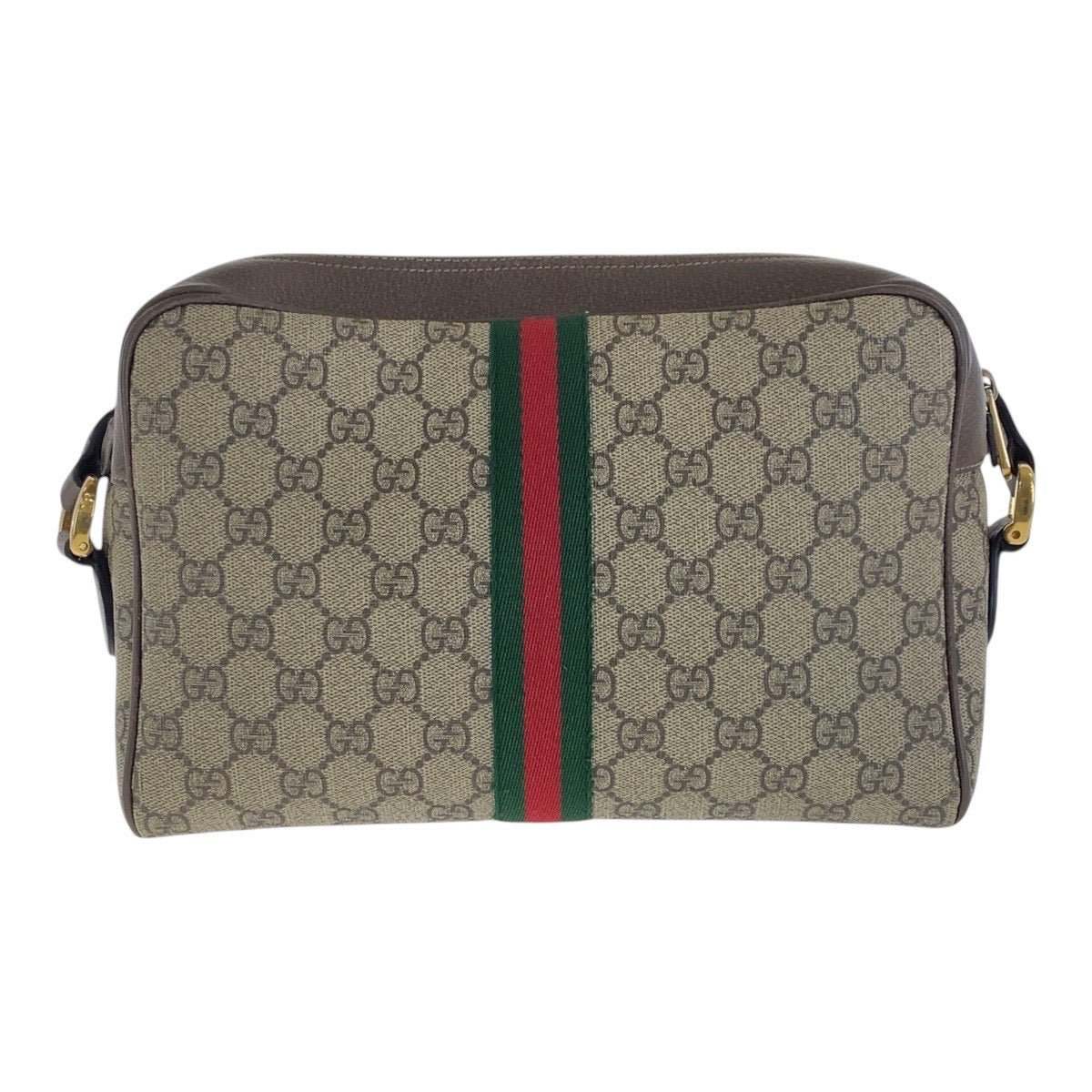 GUCCI Shoulder Bag 517060 GG Supreme canvas, leather Beige Gold Metal Crossbody Shoulder Bag Sherry Line Ophidia Women