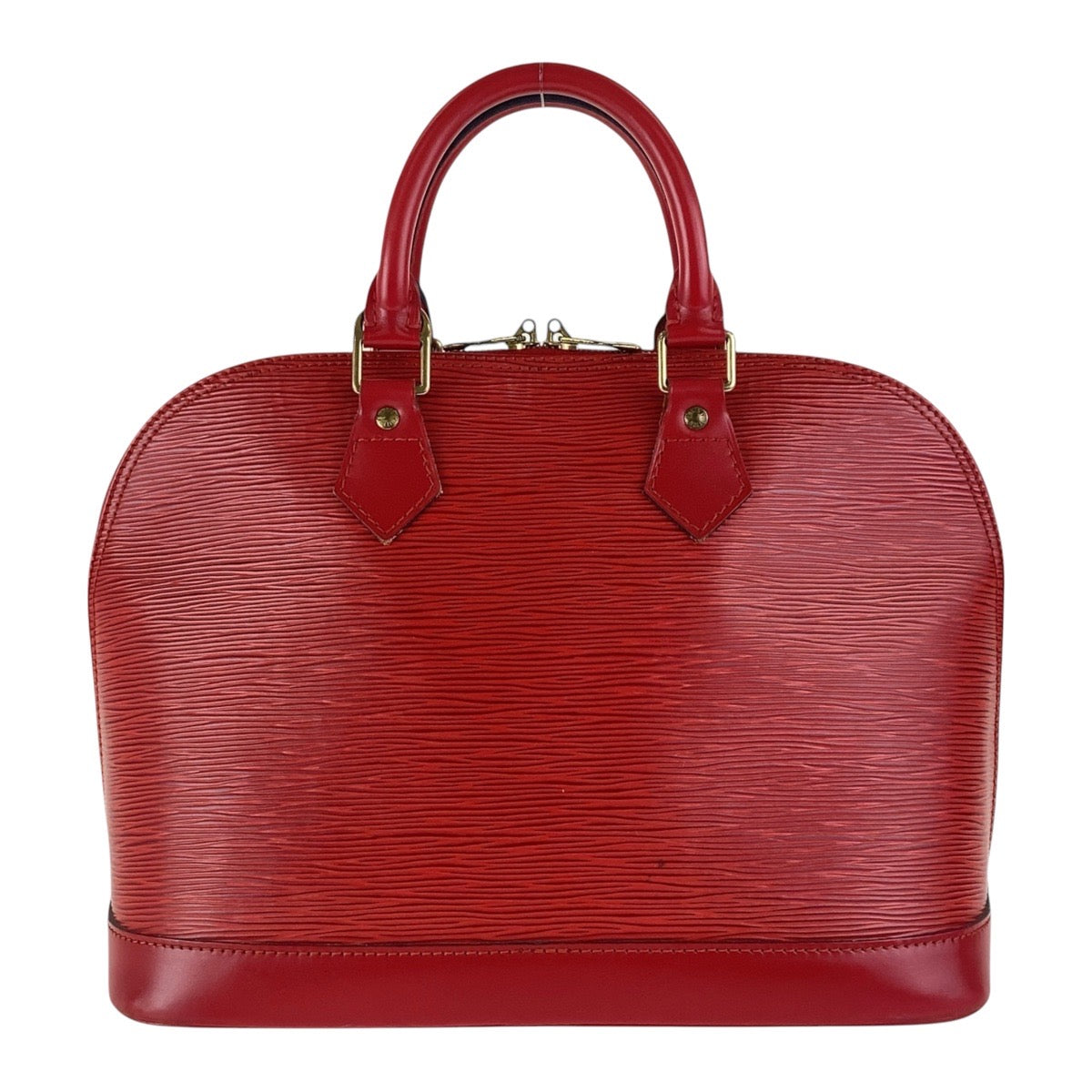 LOUIS VUITTON Handbag M40850 Epi Leather Red Gold Metal Handbag Tote Bag Epi Alma Women