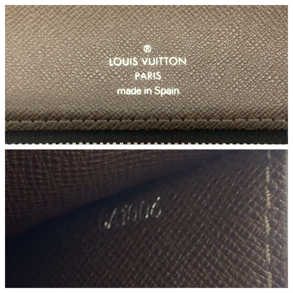 LOUIS VUITTON business bag M30786 Taiga Brown Silver Metal business bag clutch bag Taiga Selenga mens