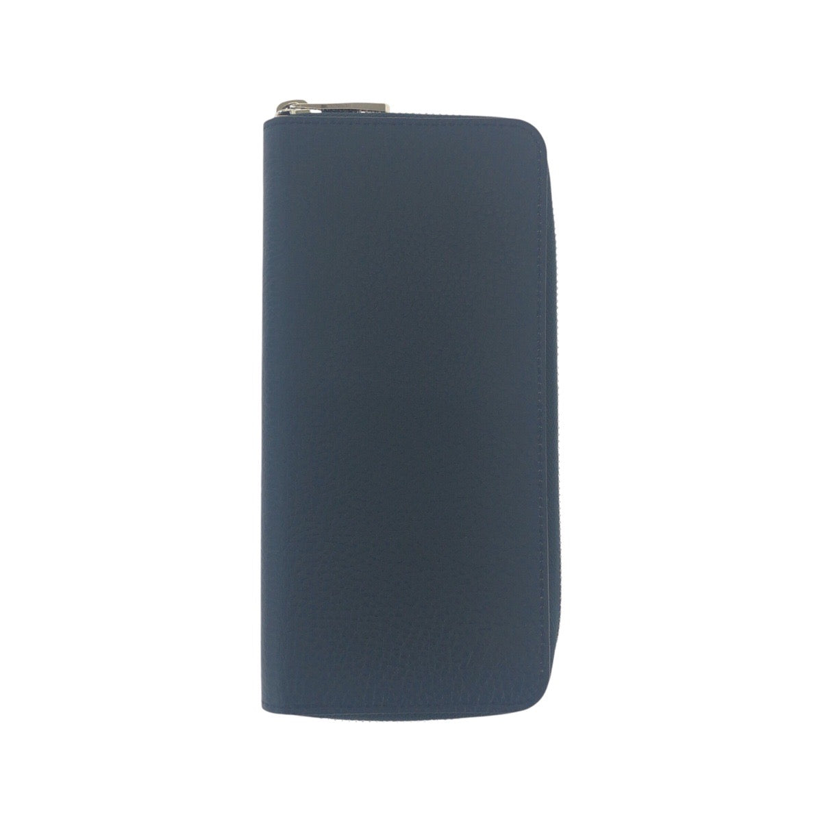 LOUIS VUITTON Long Wallet Purse M58865 leather Navy Blue Silver Metal Long Wallet Purse Taurillon Clemence Zippy Wallet Vertical mens