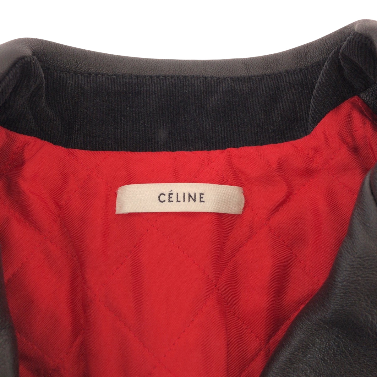 CELINE Riders jacket 251904533 leather Black SilverMetal Riders jacket Leather jacket Phoebe period Women 38