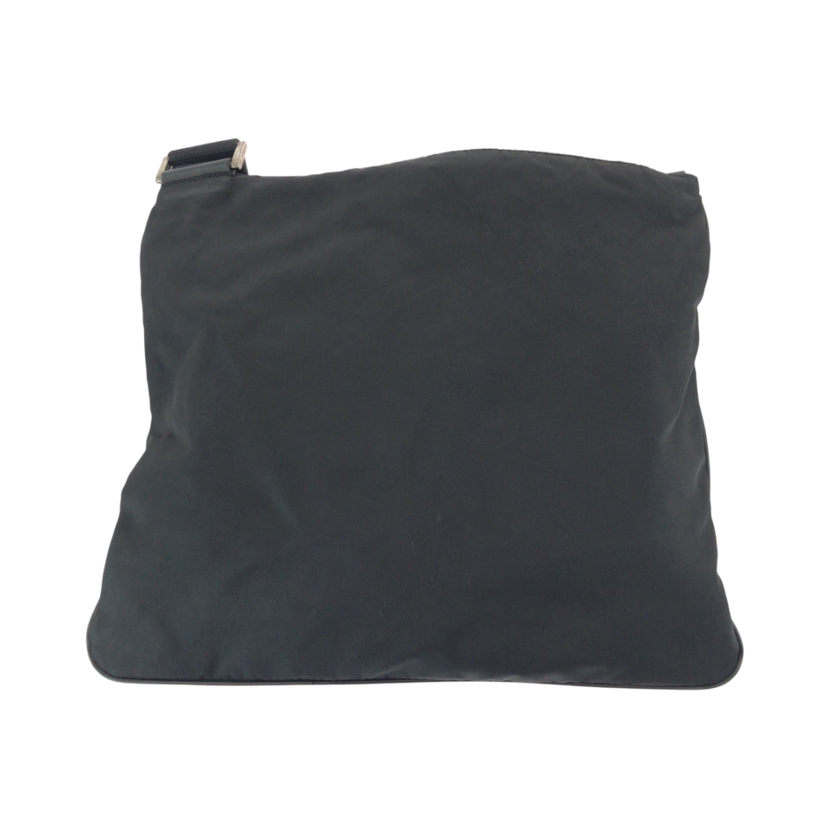 PRADA Shoulder Bag Nylon Black SilverMetal Shoulder Bag Sacoche Test Triangle With logo Women