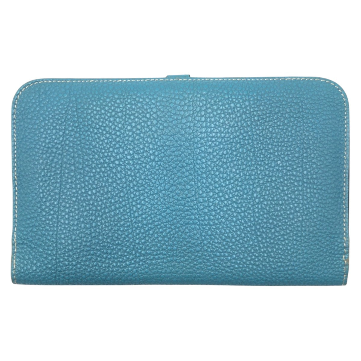 HERMES Long Wallet Purse Togo Blue Light Blue SilverMetal Long Wallet Purse Long wallet unisex Dogon GM Women