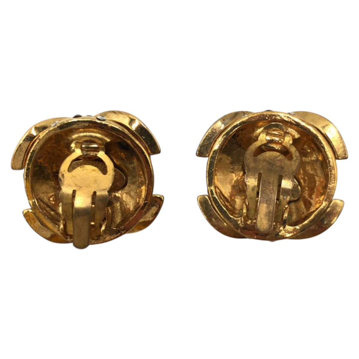 CHANEL Earring Metal, Rhinestone gold COCO Mark Women