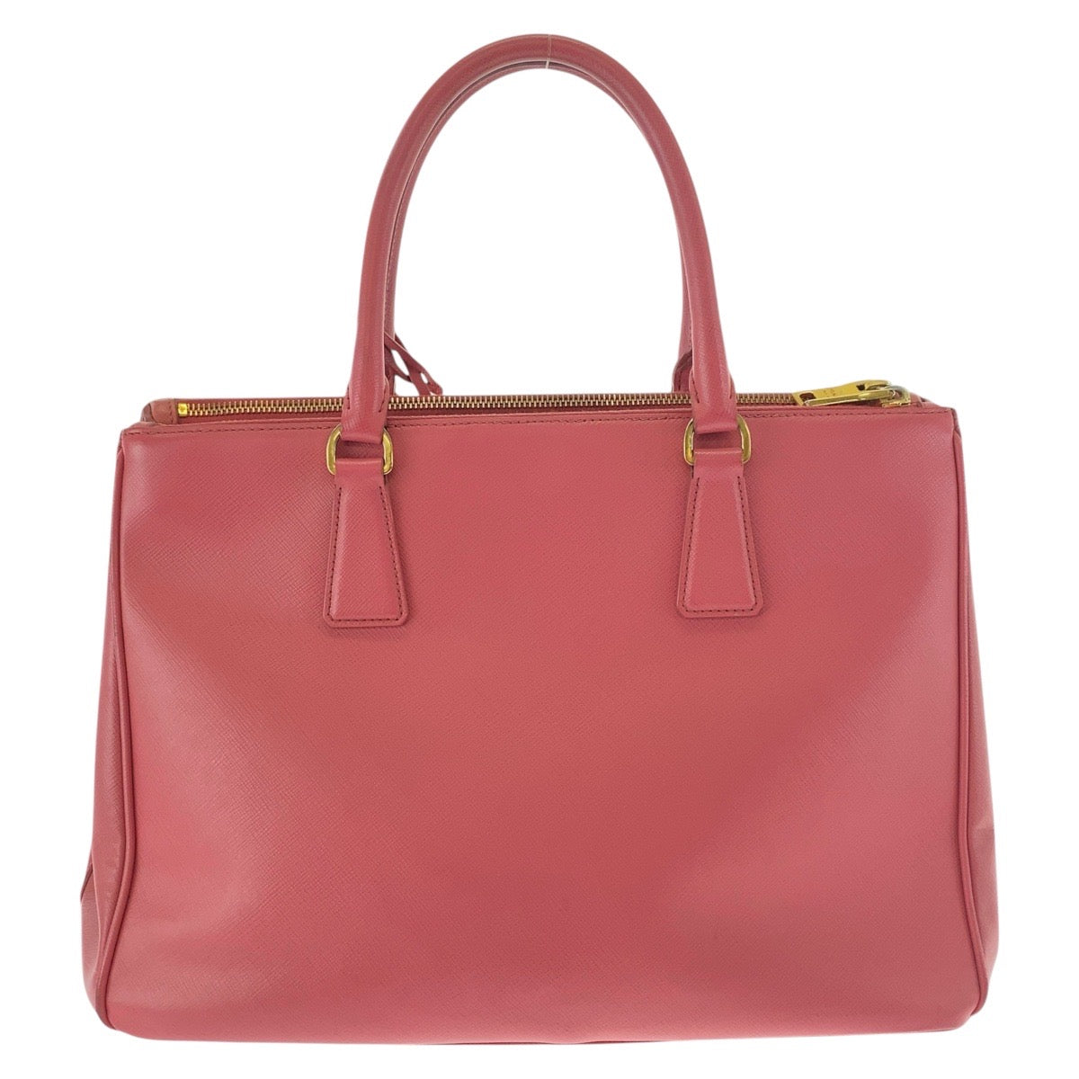 PRADA Tote Bag leather Pink Gold Metal Tote Bag Handbag Shoulder Bag 2WAY Safiano Women