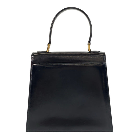 Yves Saint Laurent Handbag leather Black GoldMetal YSL Women