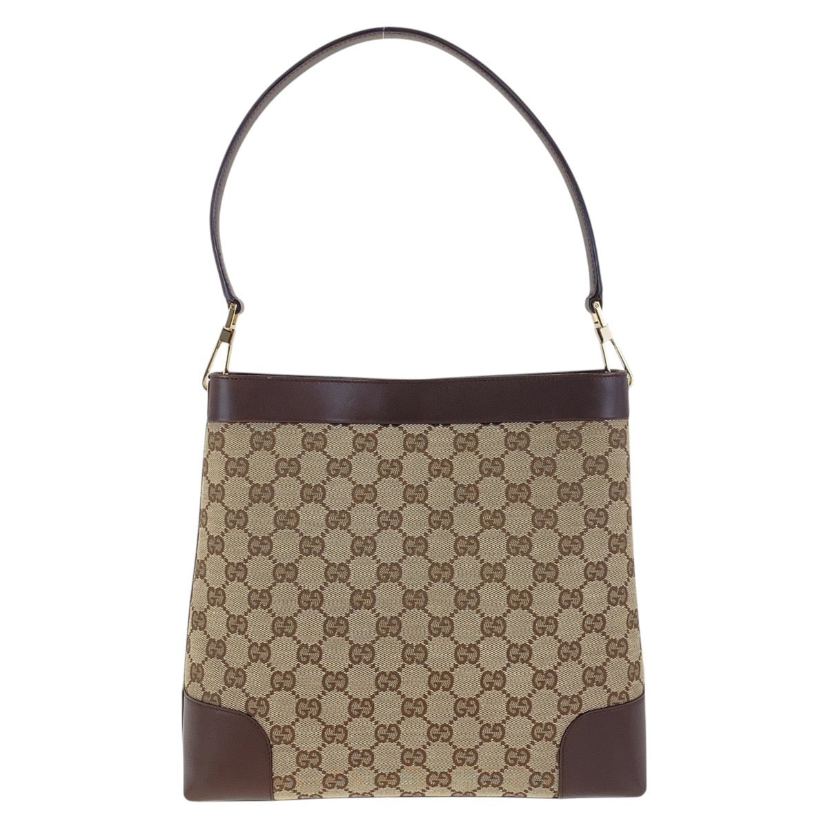 GUCCI Shoulder Bag 001 4231 1705 GG canvas, leather Beige Brown Gold Metal Shoulder Bag handbag Women