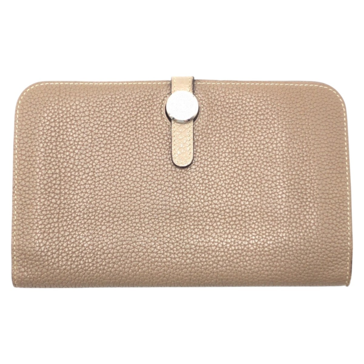 HERMES Long Wallet Purse Togo Brown etope Long Wallet Purse Long wallet unisex Dogon GM Women