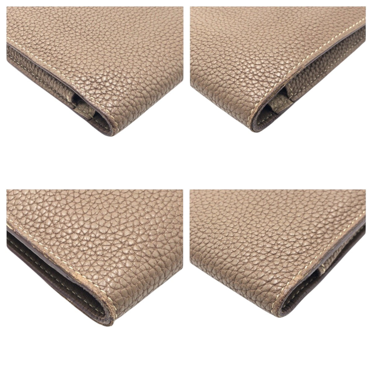 HERMES Long Wallet Purse Togo Brown etope Long Wallet Purse Long wallet unisex Dogon GM Women