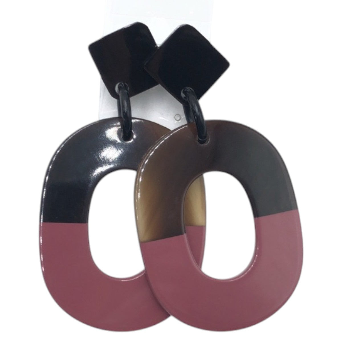 HERMES Pierce Buffalo horn Brown pink Buffalo horn Women