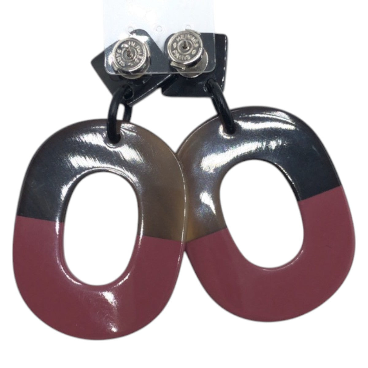 HERMES Pierce Buffalo horn Brown pink Buffalo horn Women